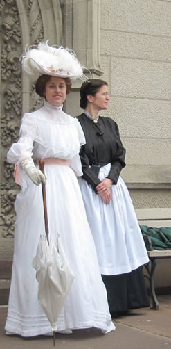 woman in period costume